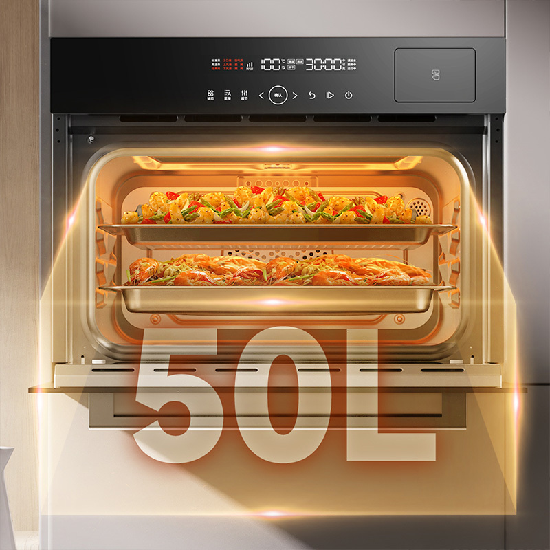 厨房嵌入式烤箱设计_嵌入式烤箱厨房效果图_嵌入式烤箱柜图片效果图大全